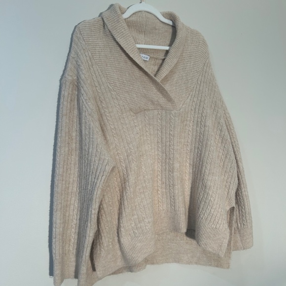 Zara - Rib Cable Knit Sweater - Picture 5 of 10